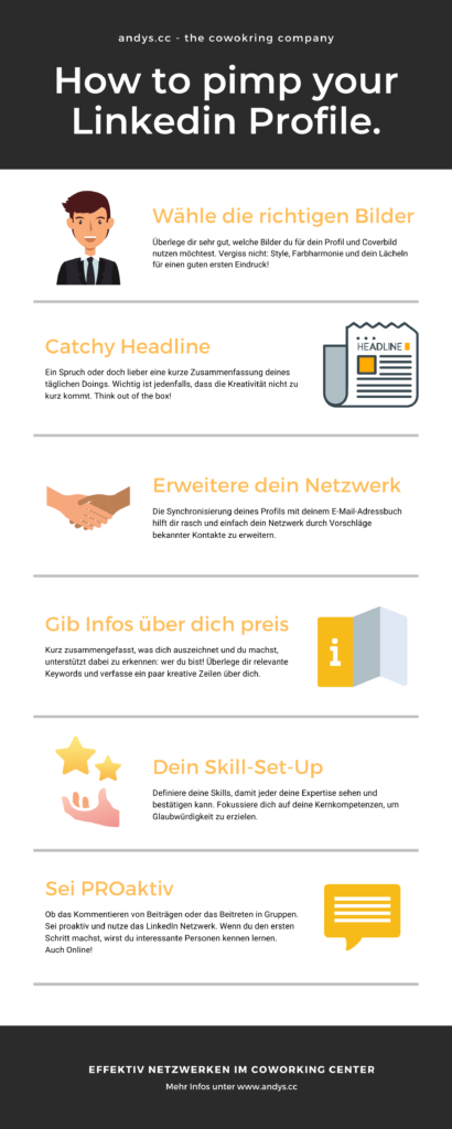 Linkedin Profil Tipps Coworking Vienna Andys